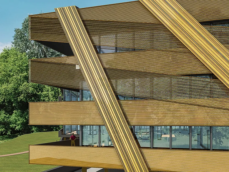 zoom sur la façade