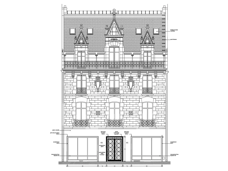 façade sur avenue