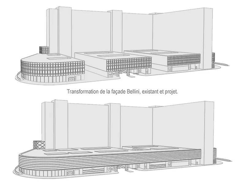 Transformation des façades & création d’immeubles ponts