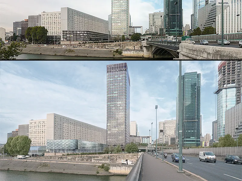 Le site — Entrée de La Défense - existant & projet