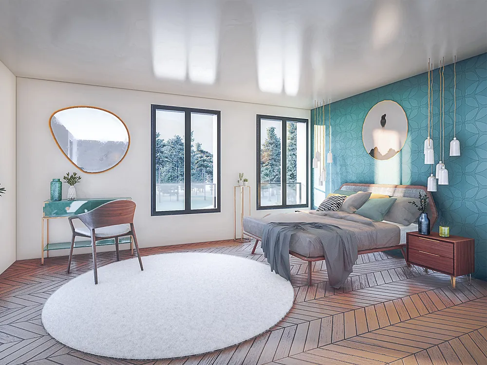 Intérieur de villa — chambre
