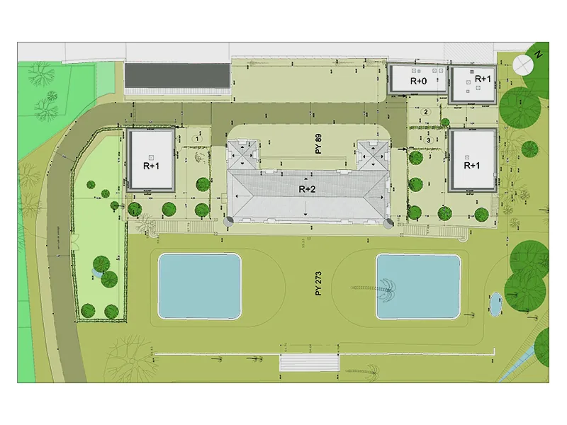 Plan masse — détail