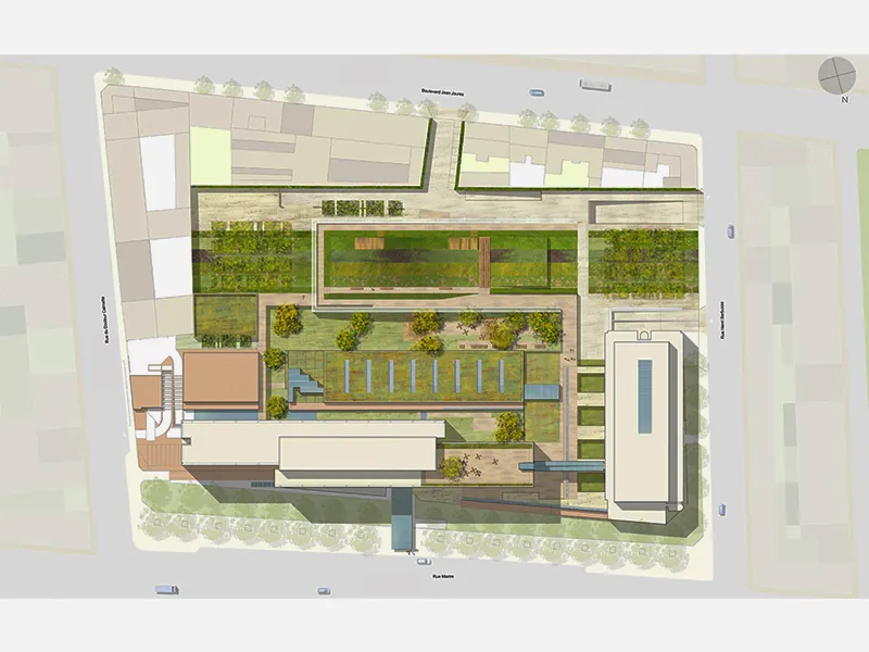 Plan masse — siège L’Oréal, Clichy