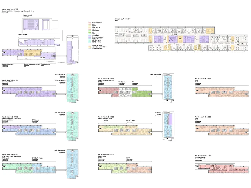 Plans des niveaux du projet