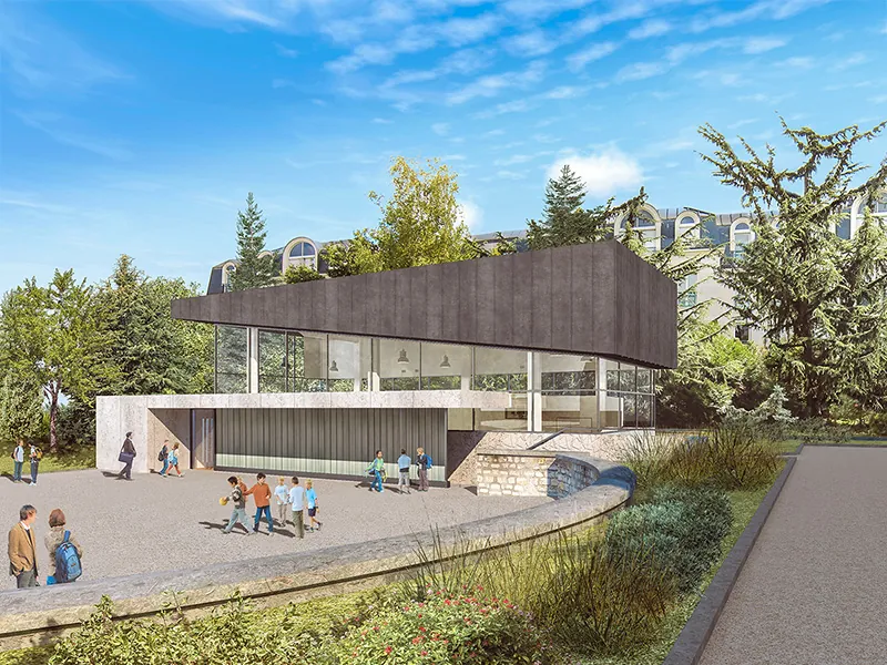 IME Espoir, Châtillon — le gymnase, perspective