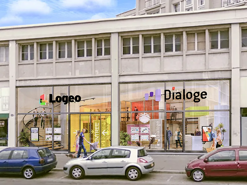 Enseigne Logéo, Le Havre — perspective de jour