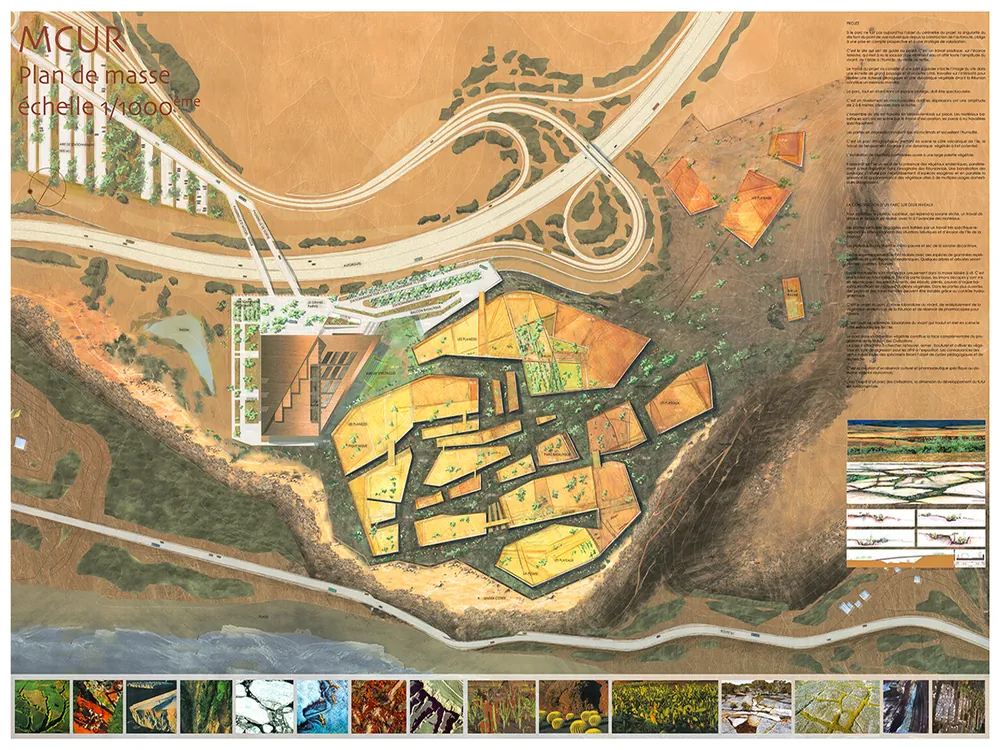 MCUR — plan masse paysager, Saint-Paul, La Réunion