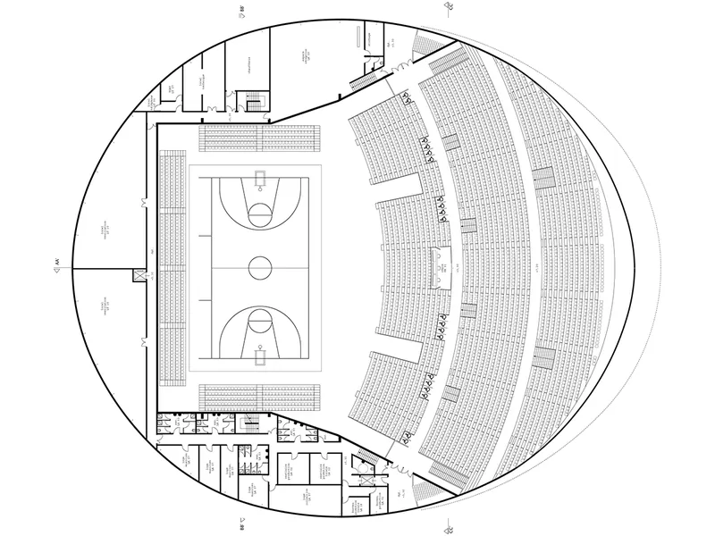 Zénith de Boulazac — niveau 1, configuration sport
