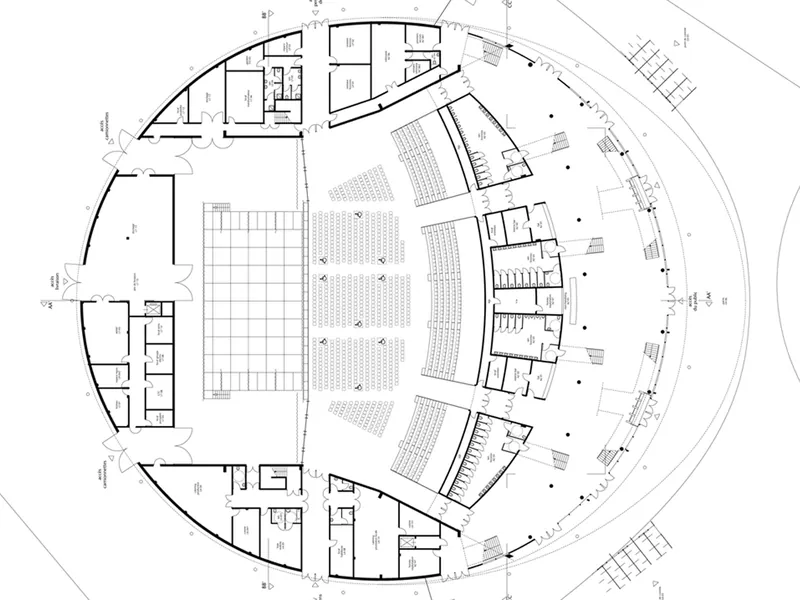 Zénith de Boulazac — plan du rez-de-chaussée