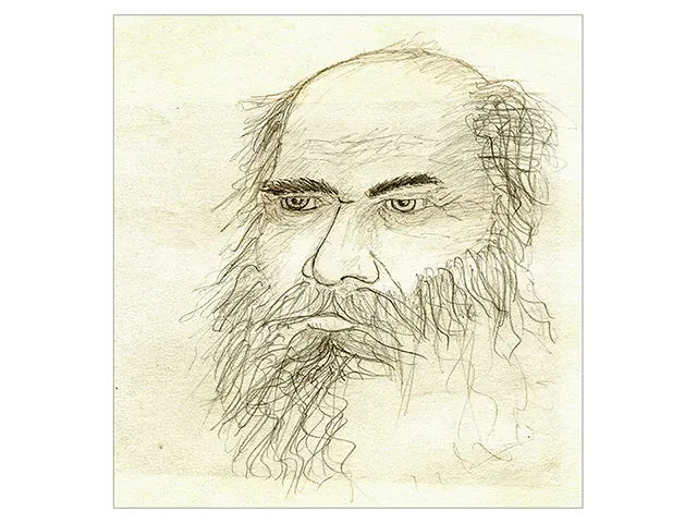 Portrait, Inde, dessin par Julien BERKOVIC
