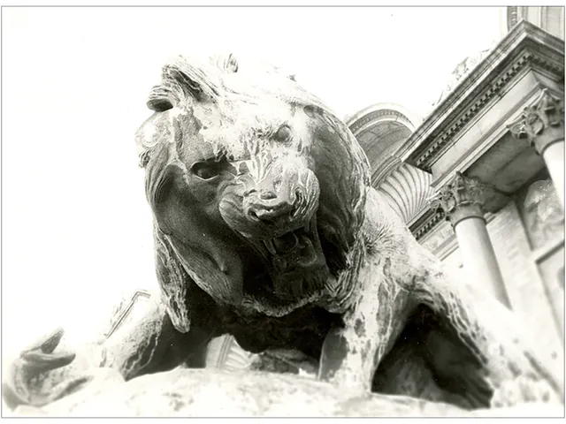 Lion, Copenhague, photographie argentique noir et blanc, prise et tirée en laboratoire par Julien BERKOVIC