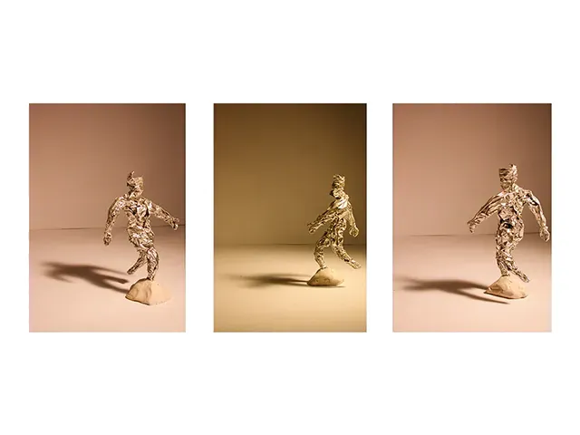 Le promeneur, sculpture, métal, par Julien BERKOVIC